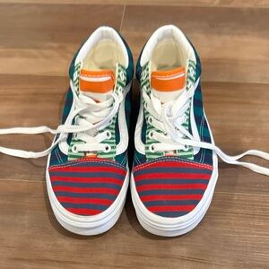 Vans Old Skool Multicolor Striped Classic Lace Up Shoes